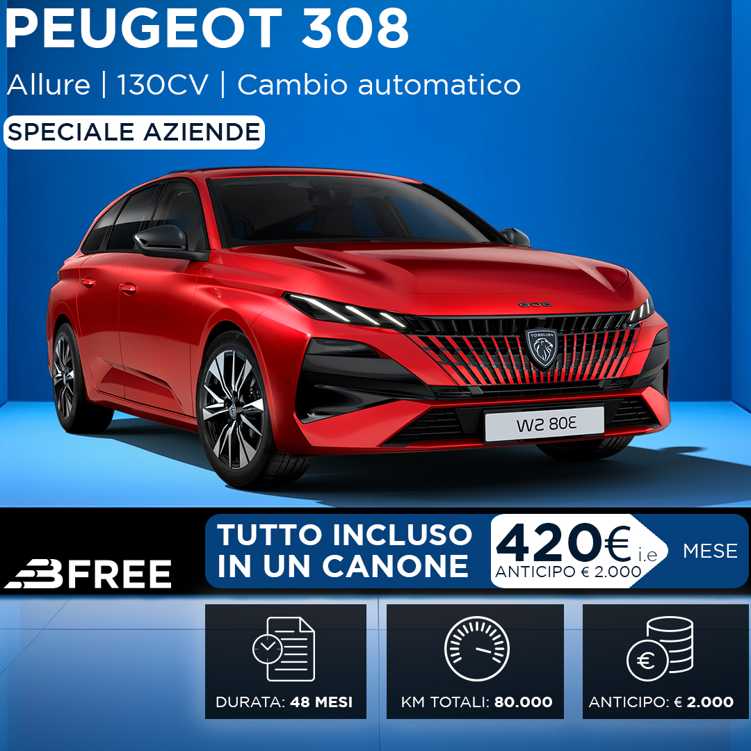 Bfree Offerte Meta 1 Peugeot 308 SW Settembre 20261080 X 1080